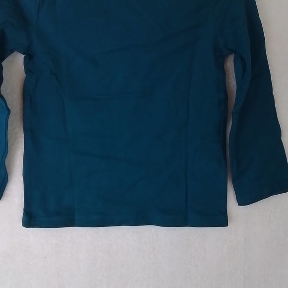 Carter's Kid Long Sleeve‎ Cotton T-Shirt Girl's Size 2T Teal w/ Diversity Theme - Picture 7 of 9
